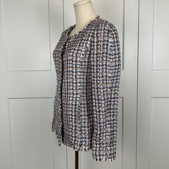 Sylvia Round Neck Tweed Jacket - Picture 3 of 16